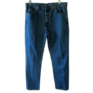 George Men's Regular Medium Wash Straight Leg Blue Jeans NWT Size 36 X 32